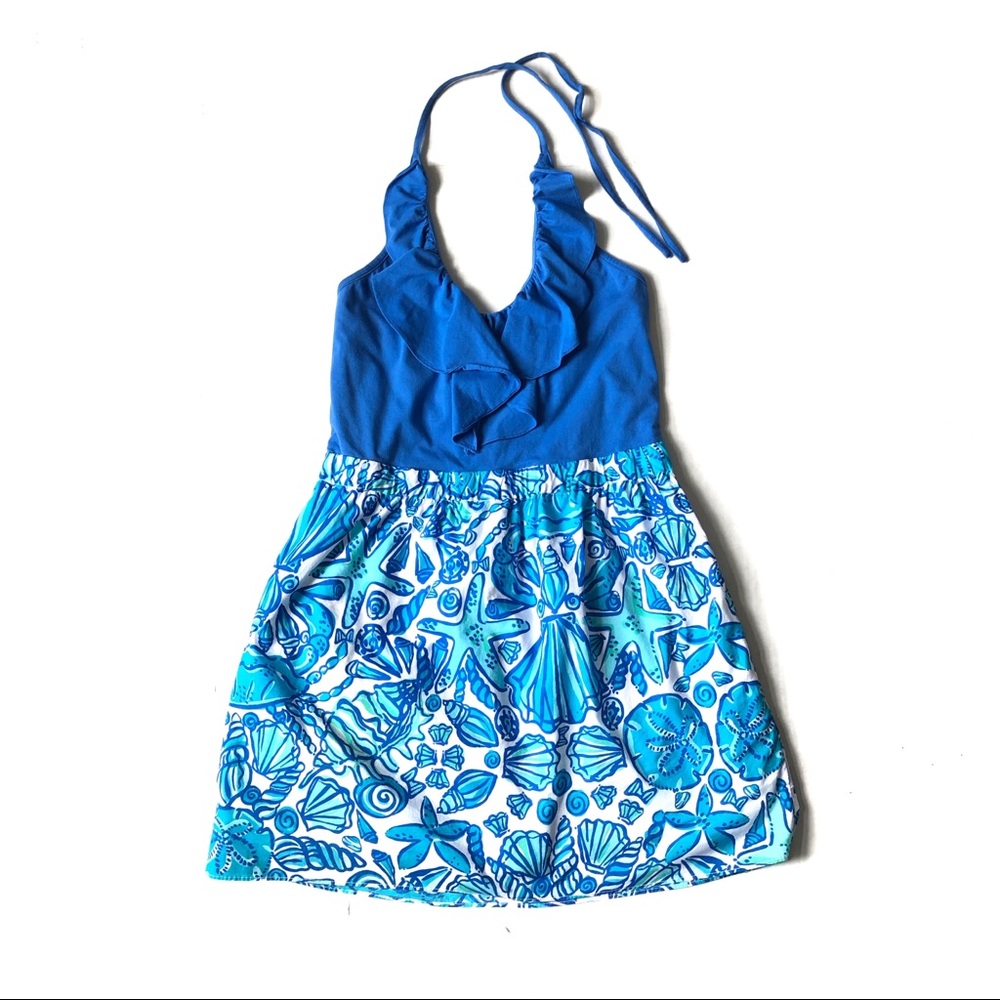 Lilly Pulitzer Quinn Sailor Valentine Halter Mini Dress